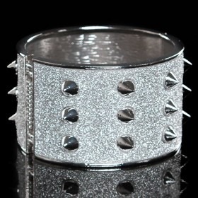 Glamour Bracelet With Studs - Silver