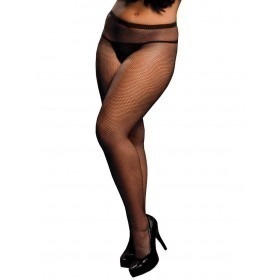 Seven Til Midnight Classic Fishnet Pantyhose - Queen Size